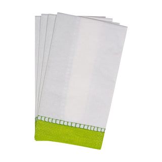 Caspari Linen Bright Green Guest Towel 7652G