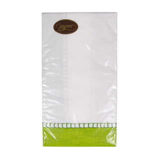 Caspari Linen Bright Green Guest Towel 7652G