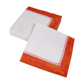 Caspari Linen Coral Napkin Cocktail 7653C