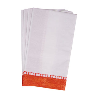 Caspari Linen Coral Guest Towel 7653G