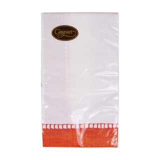 Caspari Linen Coral Guest Towel 7653G