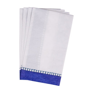Caspari Linen Marine Blue Guest Towel - 15 count 7654G