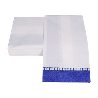 Caspari Linen Marine Blue Guest Towel - 15 count 7654G
