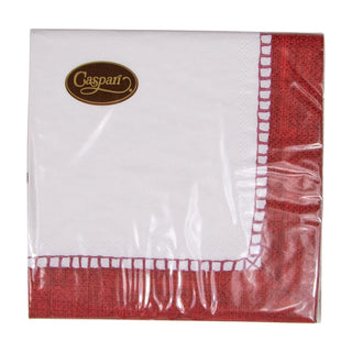 Caspari Linen Red Napkin Cocktail 7655C