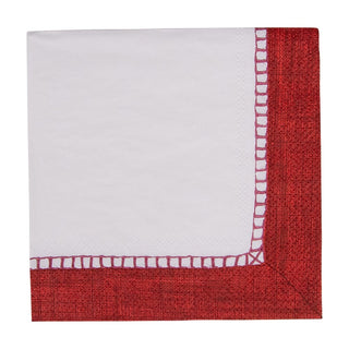 Caspari Linen Red Napkin Cocktail 7655C