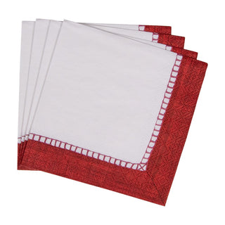 Caspari Linen Red Napkin Cocktail 7655C