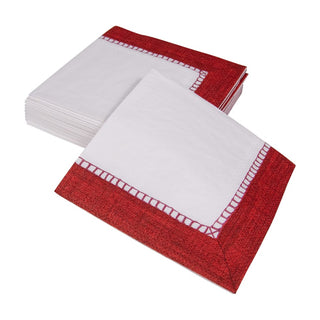 Caspari Linen Red Napkin Cocktail 7655C