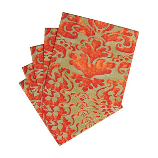 Caspari Palazzo Coral Napkin Cocktail 7969C