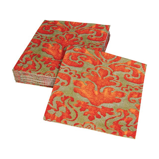 Caspari Palazzo Coral Napkin Cocktail 7969C