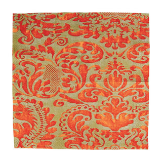 Caspari Palazzo Coral Napkin Cocktail 7969C