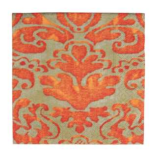 Caspari Palazzo Coral Napkin Cocktail 7969C