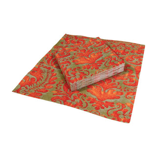 Caspari Palazzo Coral Napkin Cocktail 7969C