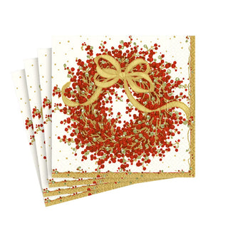 Caspari Pepperberry 2 Napkin Cocktail 8070C