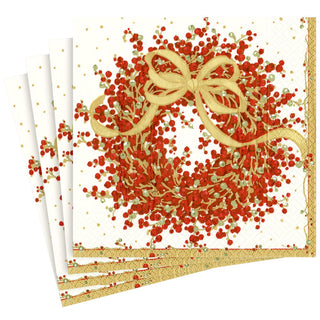 Caspari Pepperberry 2 Napkin Dinner 8070D