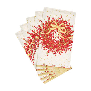 Caspari Pepperberry Guest Towel - 15 Napkins per Package 8070G