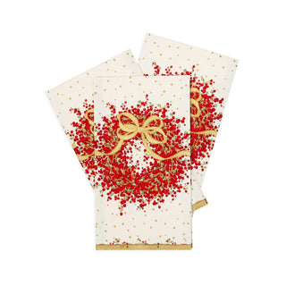 Caspari Pepperberry Guest Towel - 15 Napkins per Package 8070G