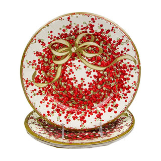 Caspari Pepperberry Salad/Dessert Plates 8070SP