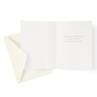 Caspari Peace Illumination Large Boxed Christmas Cards - 16 Cards & 16 Envelopes 81316