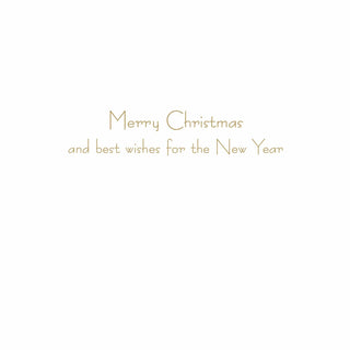 Caspari Tree At Bottom Of Stairs Petite Boxed Christmas Cards - includes 15 cards & envelopes 82024