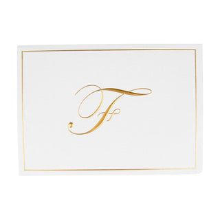 Caspari Gold Embossed Initial Note Initial Notes 8 In Embossed 83632.F