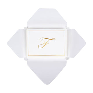 Caspari Gold Embossed Initial Note Initial Notes 8 In Embossed 83632.F