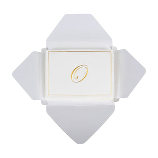 Caspari Gold Embossed Initial Note Initial Notes 8 In Embossed 83632.O