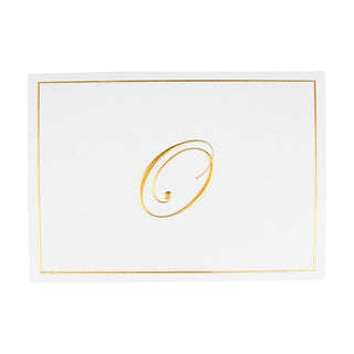 Caspari Gold Embossed Initial Note Initial Notes 8 In Embossed 83632.O