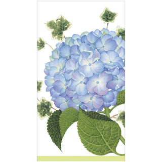Caspari Hydrangea Recycled Guest Towel - 15 napkins per package 8441EG