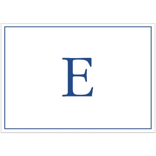 Caspari Navy Embossed Initial Note Initial Notes 8 In Embossed 84600.E