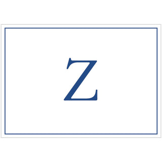 Caspari Navy Embossed Initial Note Initial Notes 8 In Embossed 84600.Z