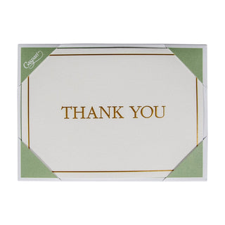 Caspari Thank You Gold Embossed Thank You Notes Boxed 8 In 84643.44B