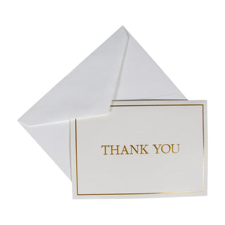 Caspari Thank You Gold Embossed Thank You Notes Boxed 8 In 84643.44B