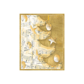 Caspari Music Tree Petite Boxed Christmas Cards - includes 15 cards & envelopes 85027