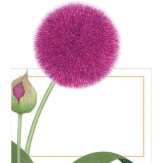 Caspari Karen's Alliums Place Cards Die Cut Package 8 In 86908P