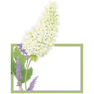 Caspari Fleurs De Mariage White Place Cards Die Cut Package 8 In 87902P