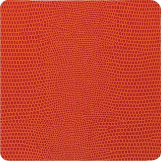 Caspari Orange Square Lizard Coasters - set of 8 88080CC