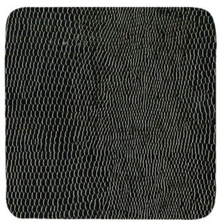 Caspari Black Square Lizard Coasters - set of 8 88085CC