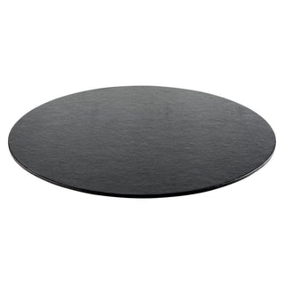 Caspari Black Lizard Ttop Placemat Round Felt 14.5 In Dm 88085PMR