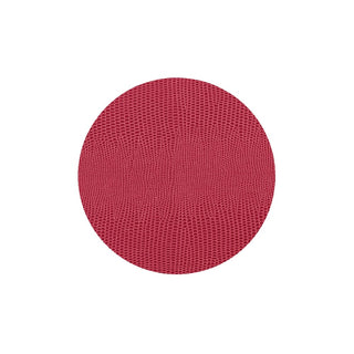 Caspari Cranberry Lizard Coaster Round 8-In Felt 880895CR