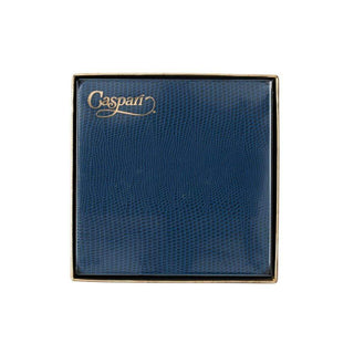 Caspari Navy Square Lizard Coasters - set of 8 880897CC