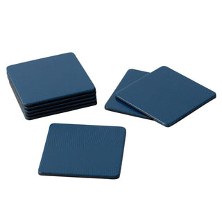 Caspari Navy Square Lizard Coasters - set of 8 880897CC