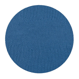 Caspari Navy Lizard Coaster Round 8-In Felt 880897CR