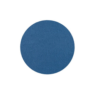 Caspari Navy Lizard Coaster Round 8-In Felt 880897CR