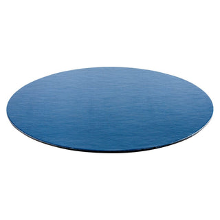 Caspari Navy Lizard Ttop Placemat Round Felt 14.5 In Dm 880897PMR