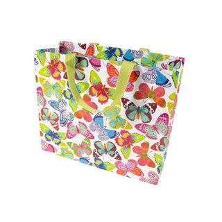 Caspari Butterflies Gift Bag Lg 11 3/4 X 4 3/4 X 10 8819B3