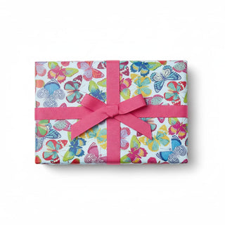 Caspari Butterflies Roll Wrap 30 Inch X 8Ft-2 Inch Core 8819RC