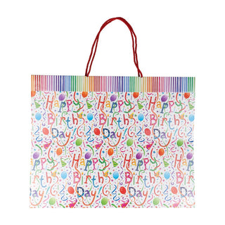 Caspari Happy Birthday Gift Bag Jumbo 20 X 16 X 8 88230B10
