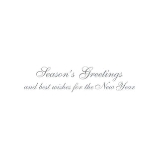 Caspari Skiers At The Top Of A Hill Boxed Christmas Cards - 16 Christmas Cards & 16 Envelopes 88232
