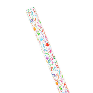 Caspari Happy Birthday  Roll Wrap 30 Inch X 8Ft-2 Inch Core 8823RC
