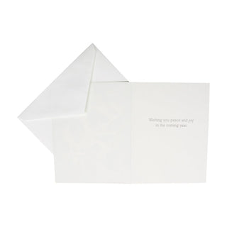 Caspari Chickadee And Magnolia Large Boxed Christmas Cards - includes 15 Boxed Christmas Cards 88311